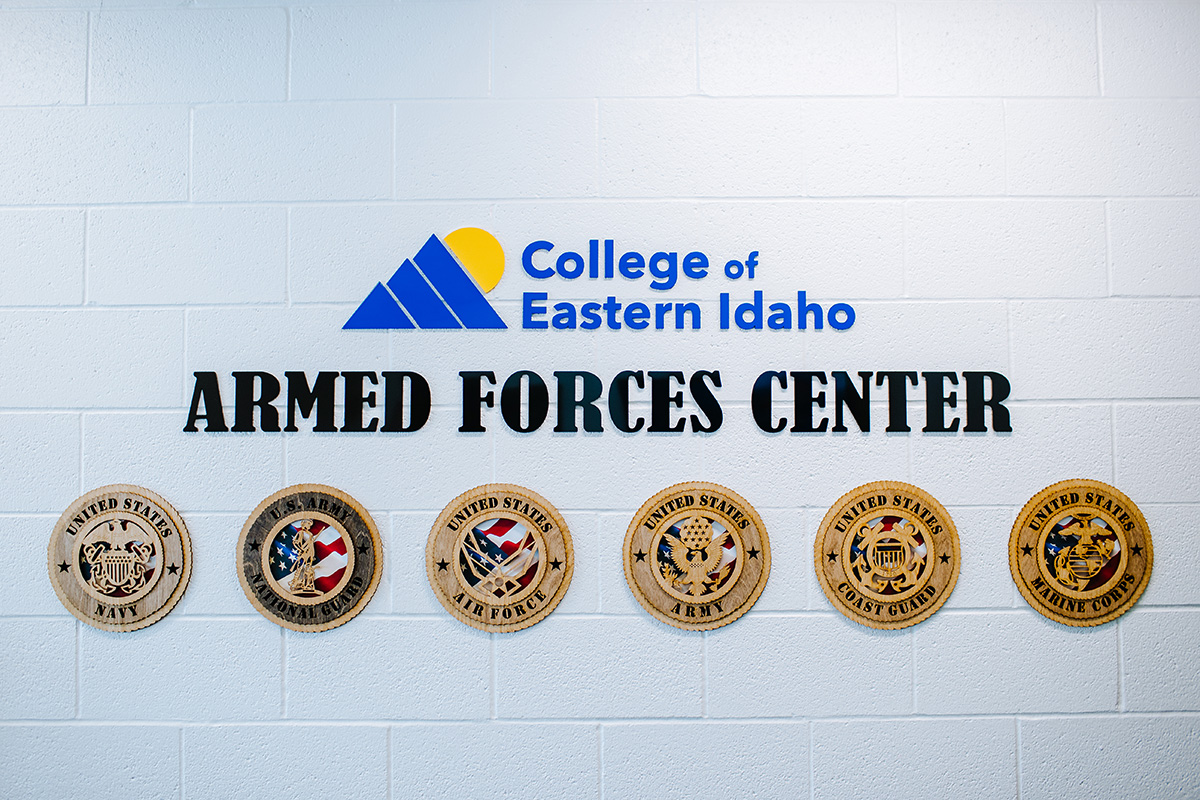 armed forces center signage