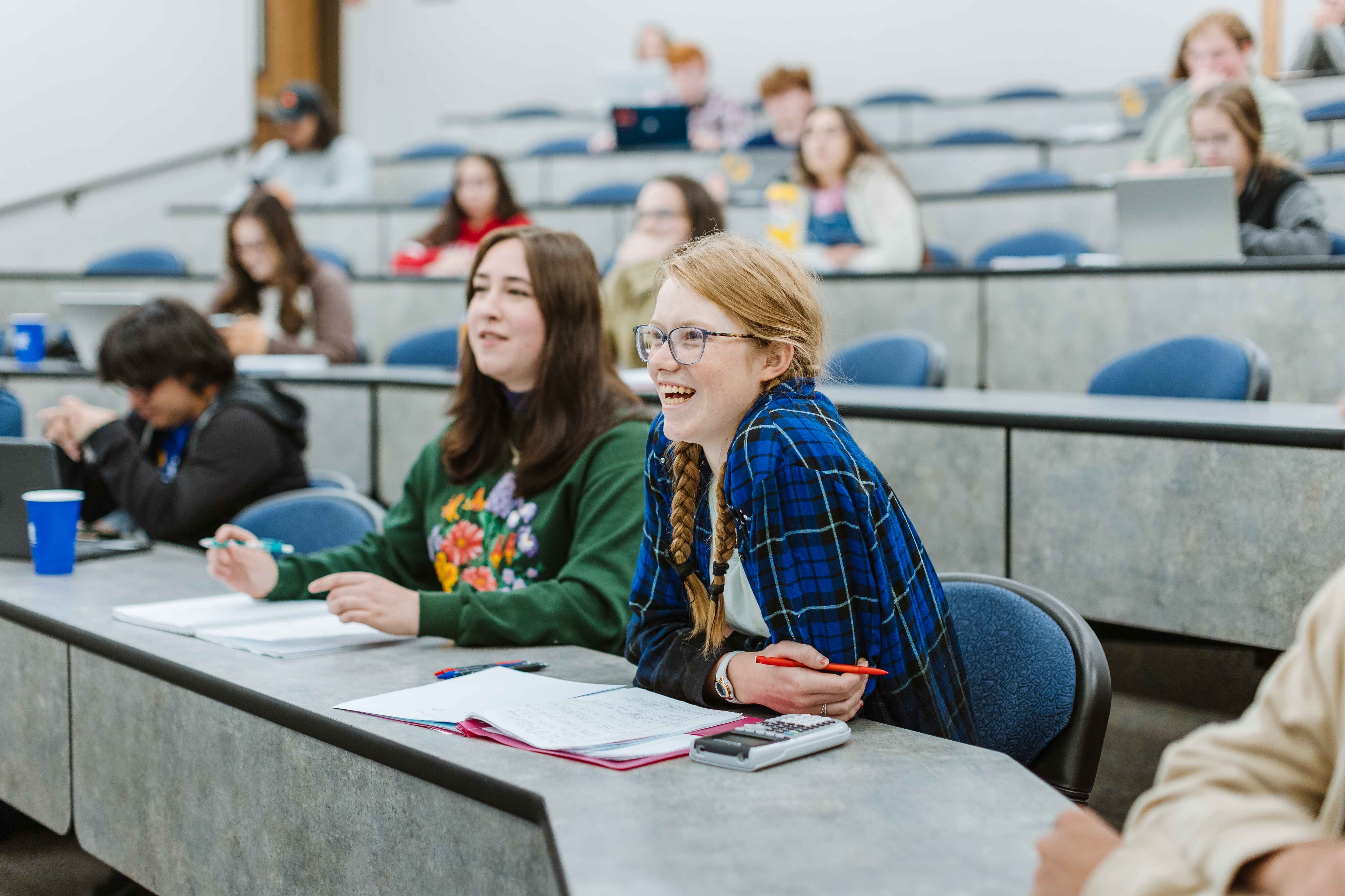 Students in a classroom