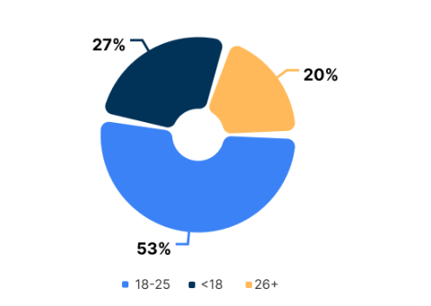 Age of Students chart